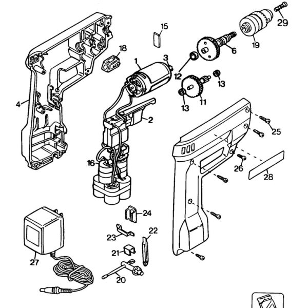 9013   CORDLESS DRILL  Type 3[9013     Type 3]