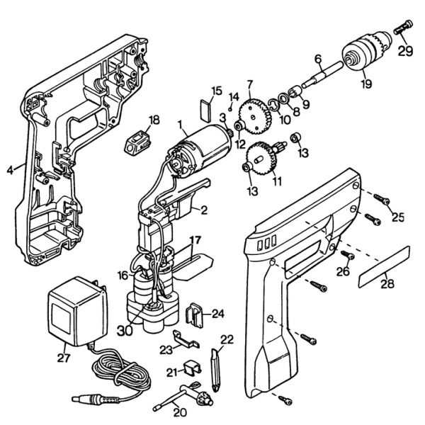 9016   CORDLESS DRILL  Type 1[9016     Type 1]