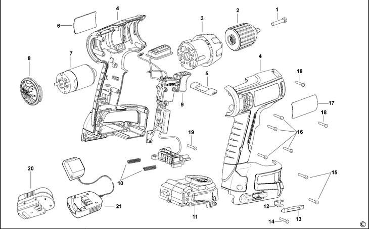 CL12K   CORDLESS DRILL  Type 1[CL12K     Type 1]