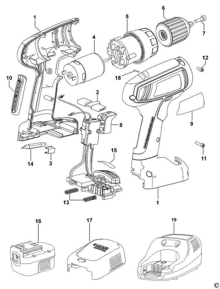 CP141KB  CORDLESS DRILL  Type 1[CP141KB    Type 1]