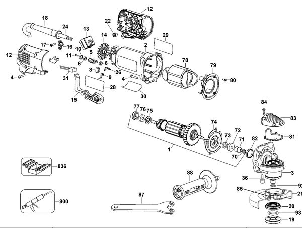 D28142  SMALL ANGLE GRINDER  Type 2[D28142   Type 2]