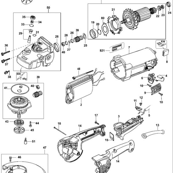 D28411-LX   ANGLE GRINDER  Type 4[D28411-LX   Type 4]