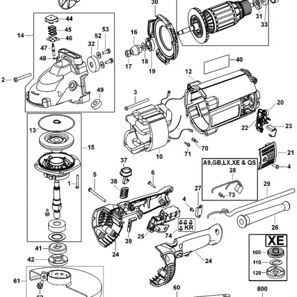 D28492  ANGLE GRINDER  Type 1[D28492  Type 1]
