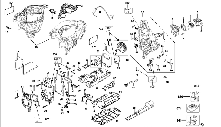 DC330  CORDLESS JIGSAW  Type 2[DC330   Type 2]