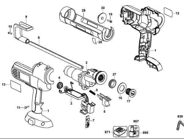 DC540K   CAULK GUN  Type 1[DC540K  Type 1]