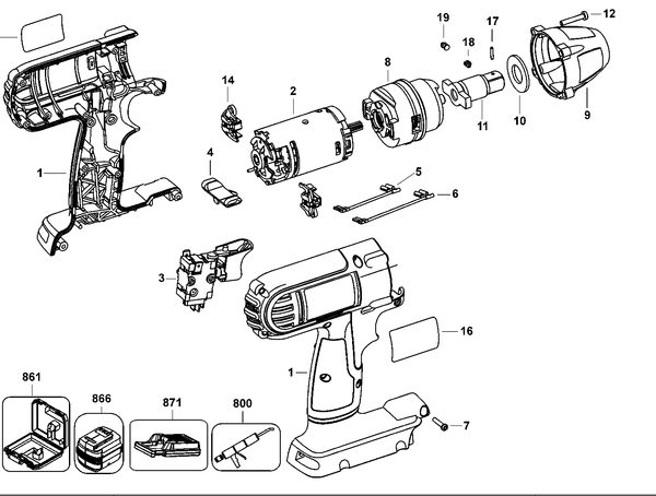 DC810  IMPACT WRENCH  Type 1[DC810   Type 1]