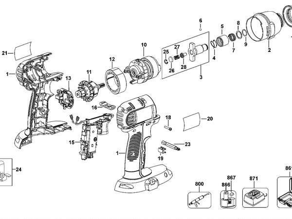 DC835  IMPACT WRENCH  Type 11[DC835 Type 11]