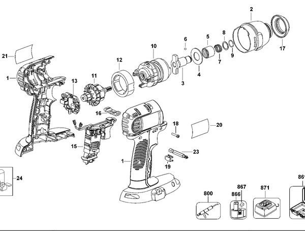 DC837  IMPACT WRENCH  Type 10[DC837  Type 10]