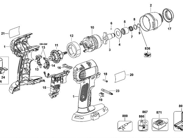 DC845   IMPACT DRIVER  Type 1[DC845    Type 1]