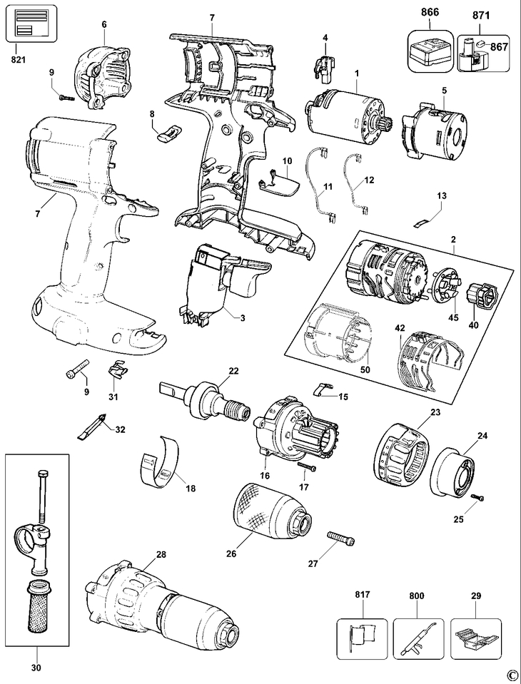 DC987K  CORDLESS DRILL  Type 12[DC987K   Type 12]