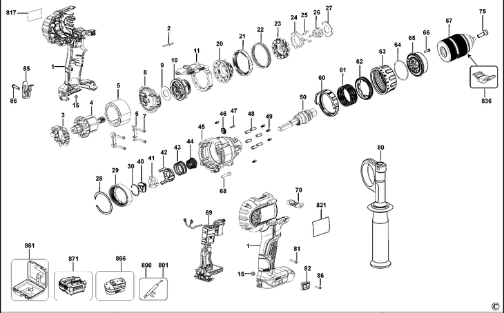 DCD936  CORDLESS DRILL  Type 10[DCD936    Type 10]