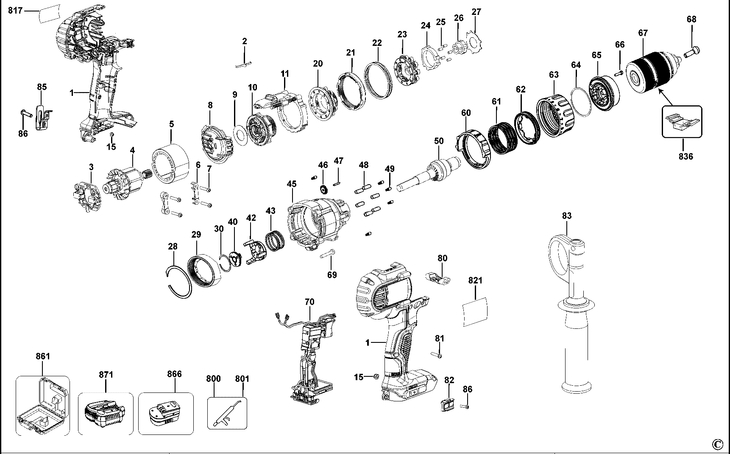 DCD980  CORDLESS DRILL  Type 10[DCD980  Type 10]