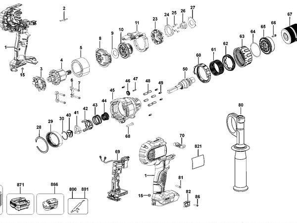DCD985  C'LESS DRILLDRIVER  Type 11[DCD985   Type 11]