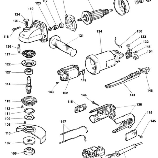DW401   ANGLE GRINDER  Type 2[DW401   Type 2]