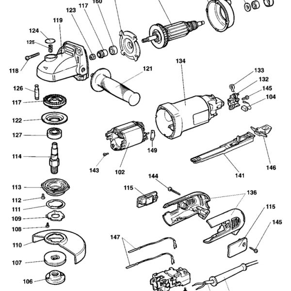 DW448   ANGLE GRINDER  Type 1[DW448    Type 1]
