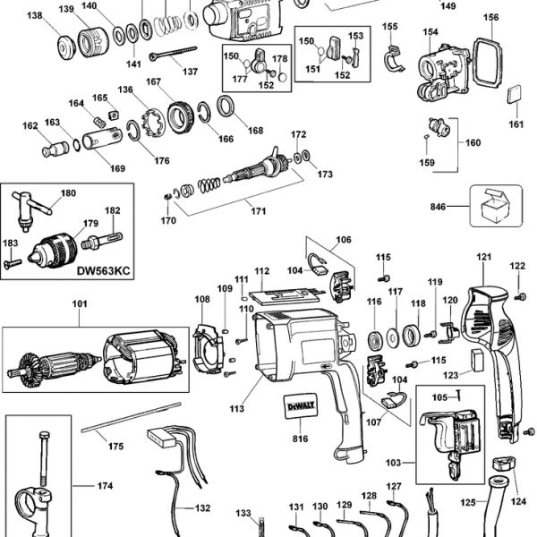 DW563K   ROTARY HAMMER  Type 1[DW563K  Type 1]