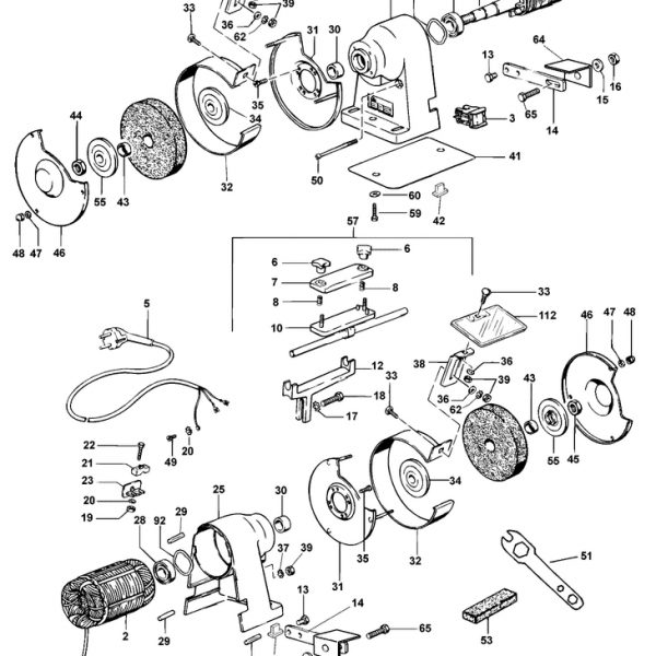 DW754  BENCH GRINDER  Type 2[DW754   Type 2]