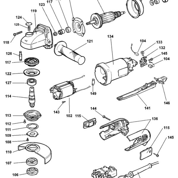 DW806  SMALL ANGLE GRINDER  Type 4[DW806   Type 4]