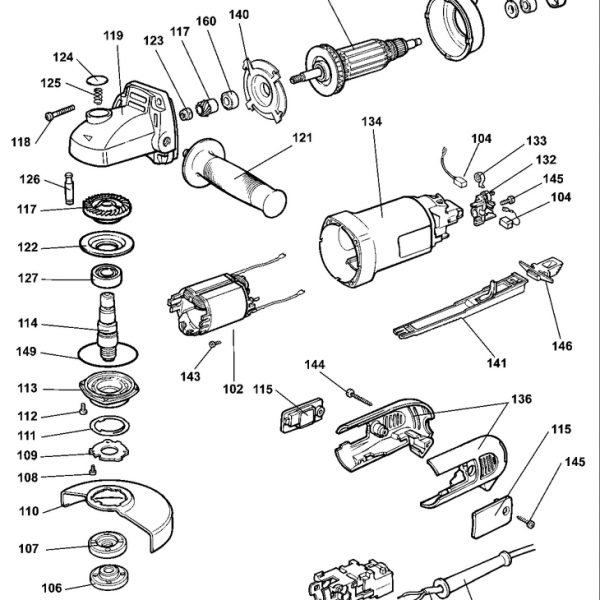 DW806   SMALL ANGLE GRINDER  Type 6[DW806   Type 6]