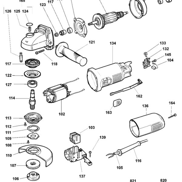 DW808  ANGLE GRINDER  Type 4[DW808  Type 4]