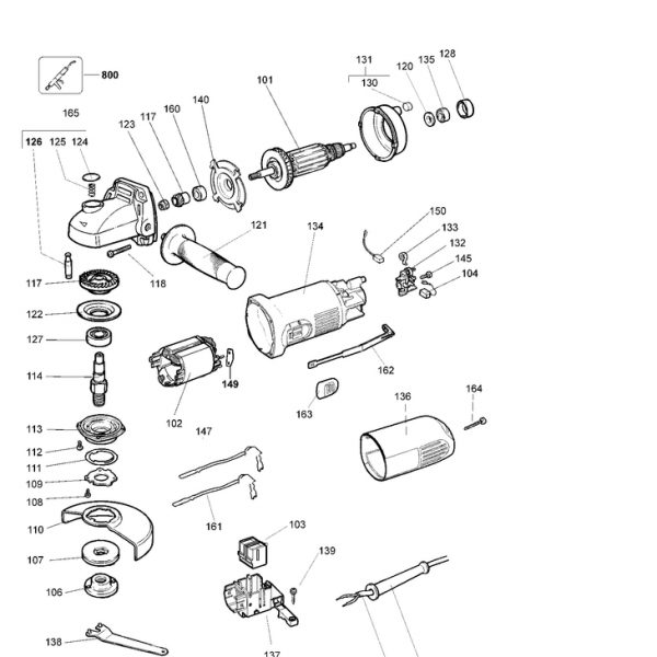 DW817   ANGLE GRINDER  Type 1[DW817   Type 1]