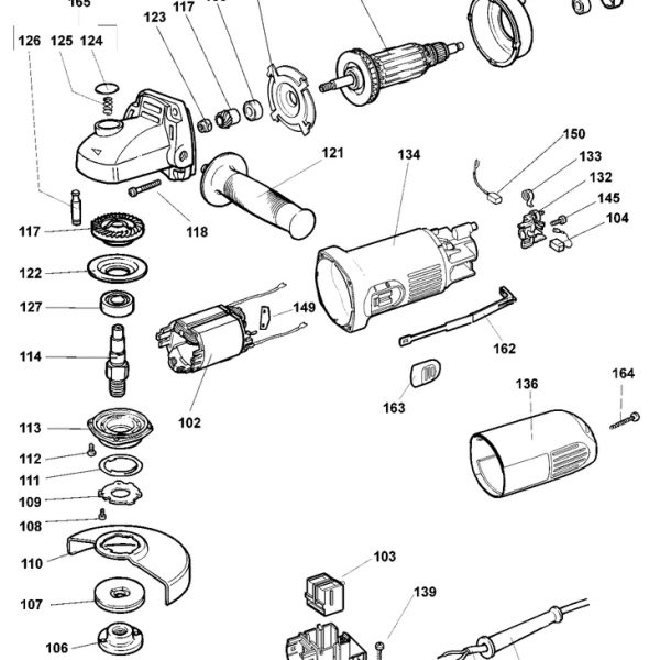 DW818   ANGLE GRINDER  Type 3[DW818 Type 3]