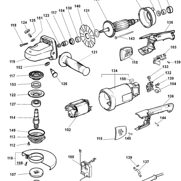 DW841   ANGLE GRINDER  Type 1[DW841  Type 1]