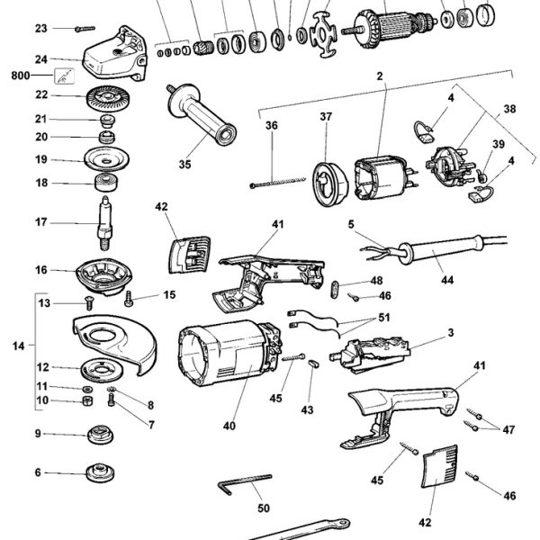 DW850   ANGLE GRINDER  Type 2 - 3[DW850   Type 2 - 3]