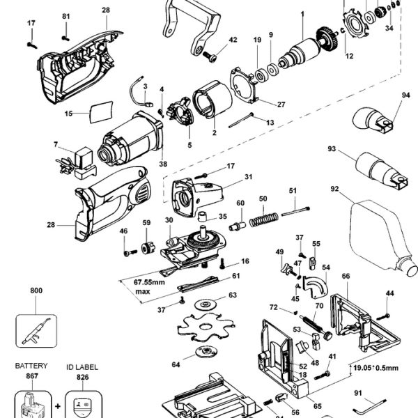 DW932K  PLATE JOINER  Type 1[DW932K   Type 1]