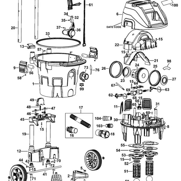 DWV902L  DUST EXTRACTOR  Type 1[DWV902L  Type 1]