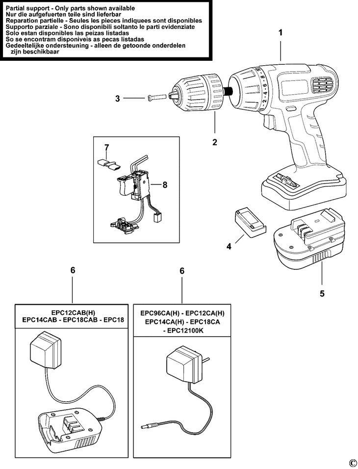 EPC18  CORDLESS DRILL  Type H1[EPC18    Type H1]
