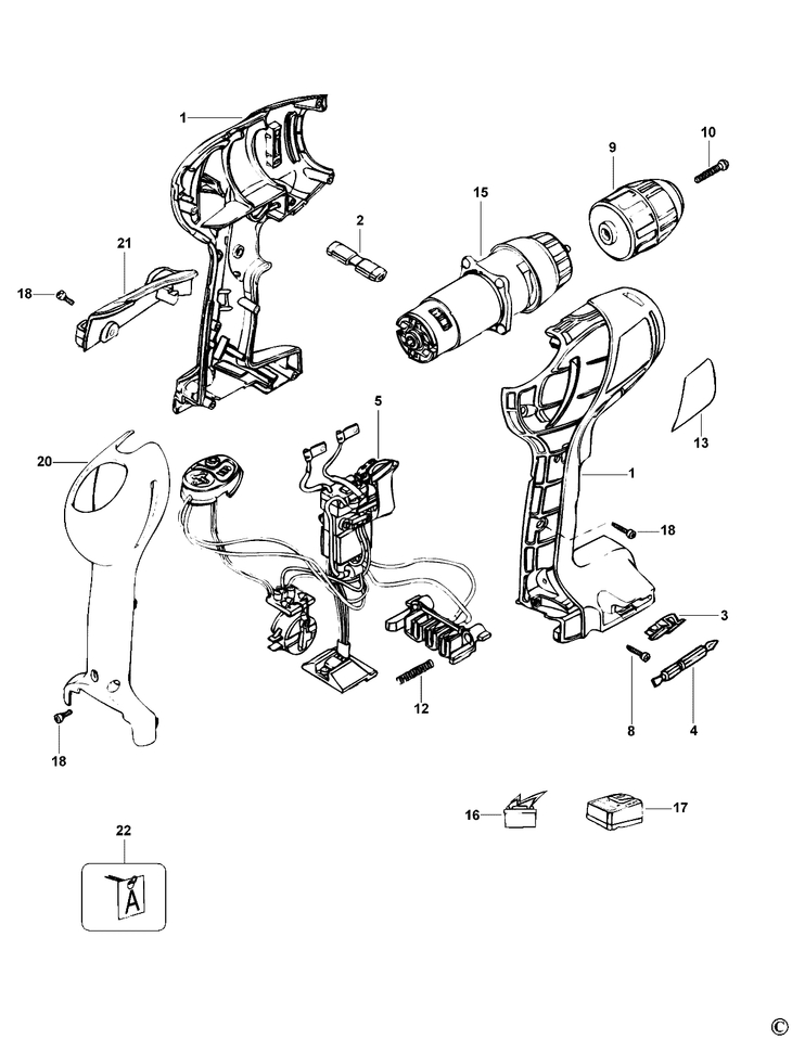HP14KD   CORDLESS DRILL  Type 1[HP14KD     Type 1]